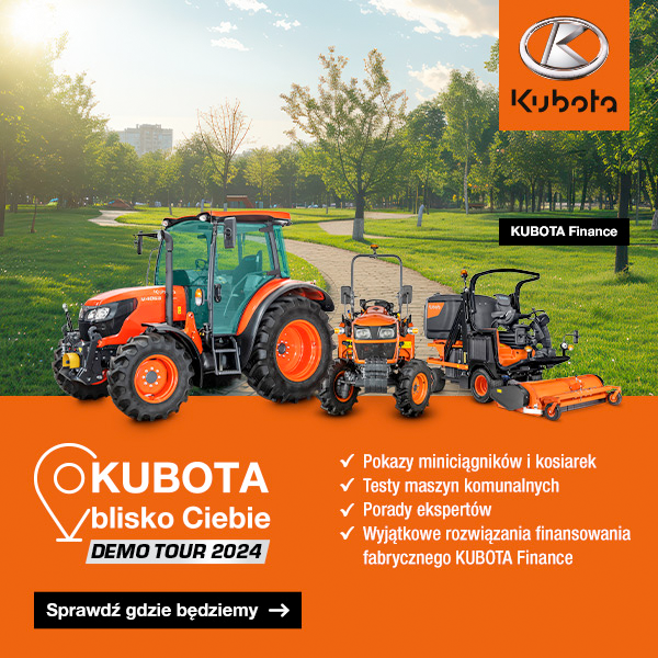 Kubota rusza w Demo Tour 2024 z niezawodnymi maszynami komunalnymi